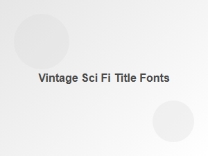 Vintage Sci-Fi Movie Title Fonts Inspired by 1970s Cinema