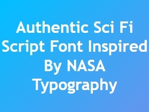 Nasa-Inspired Authentic Sci-Fi Script Font